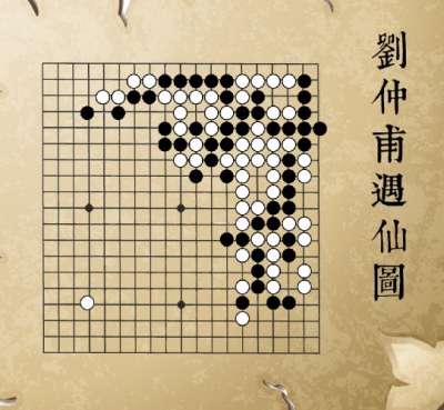 劉仲甫遇仙圖。(海峰棋院) 劉仲甫遇仙圖。(海峰棋院)