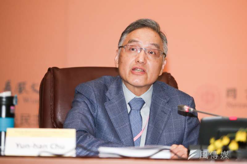 朱雲漢,中央研究院院士,參加「從西方中心到後西方世界:21世紀新興全球秩序之探索」國際研討會,【場次六】。(陳明仁攝) 朱雲漢,中央研究院院士,參加「從西方中心到後西方世界:21世紀新興全球秩序之探索」國際研討會,【場次六】。(陳明仁攝)