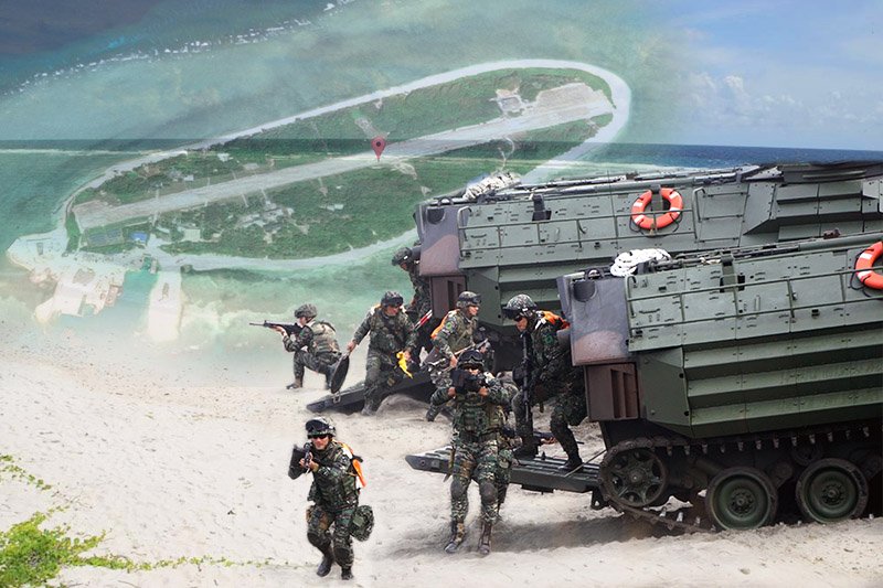 據指出,海軍計劃在漢光演習的實兵演練,再次執行太平島的衛疆計劃規復作戰,但參謀本部以天候與國際形勢等因素有太多變數為由,駁回海軍計劃(取自立法院網站、Google map、蘇仲泓攝/影像合成:風傳媒)