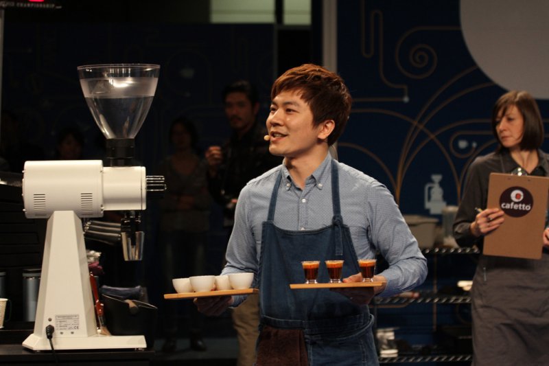 Berg參加2015 WCE世界盃咖啡大師比賽。 Berg參加2015 WCE世界盃咖啡大師比賽。