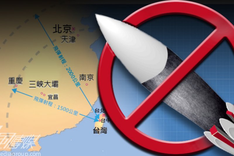 雲峰中程地對地飛彈原本計畫增加有效射程並展開量產,但因美方頻頻關切,國防部高層證實,已因壓力太大而中止量產。(製圖:風傳媒)