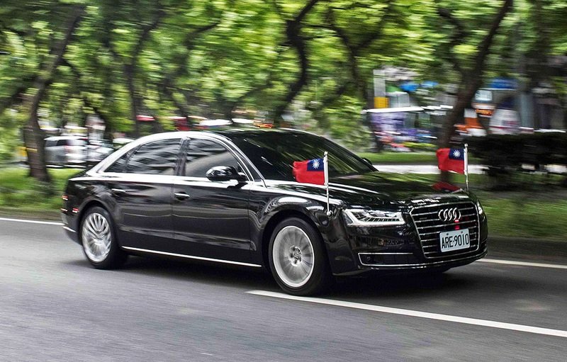 蔡英文總統的防彈座車。(圖片來源:Audi Taiwan) 蔡英文總統的防彈座車。(圖片來源:Audi Taiwan)