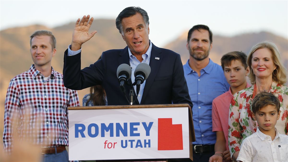 2012年共和黨總統候選人羅姆尼獲得黨內提名,角逐猶他州聯邦參議員席次(AP) 2012年共和黨總統候選人羅姆尼獲得黨內提名,角逐猶他州聯邦參議員席次(AP)