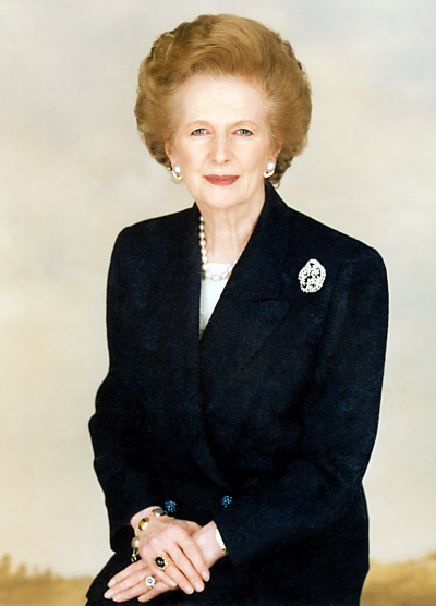 英國前首相「鐵娘子」柴契爾夫人（Margaret Thatcher）（Chris Collins@Wikipedia / CC BY-SA 3.0）