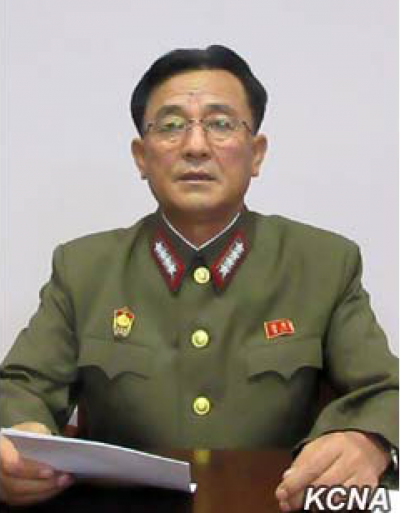 朝鮮人民軍戰略軍司令官金絡謙大將。 朝鮮人民軍戰略軍司令官金絡謙大將。