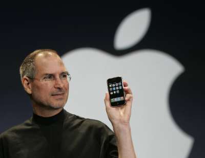 2007年,蘋果,賈伯斯,iPhone(AP) 2007年,蘋果,賈伯斯,iPhone(AP)