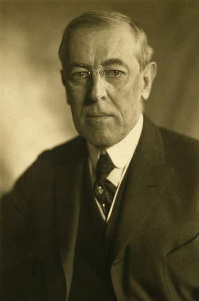 美國總統威爾遜(Woodrow Wilson)。(wikipedia/public domain) 美國總統威爾遜(Woodrow Wilson)。(wikipedia/public domain)