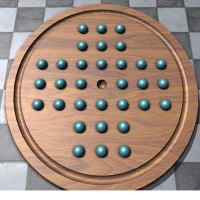 孔明棋是類似跳棋的遊戲(圖/百度百科) 孔明棋是類似跳棋的遊戲(圖/百度百科)