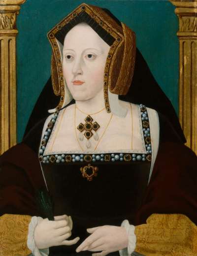 英國國王亨利八世的第一任妻子「亞拉岡的凱薩琳」(Catherine of Aragon),亨利八世為了與她離婚不惜創立英國國教,並與羅馬教廷決裂。(維基百科公有領域) 英國國王亨利八世的第一任妻子「亞拉岡的凱薩琳」(Catherine of Aragon),亨利八世為了與她離婚不惜創立英國國教,並與羅馬教廷決裂。(維基百科公有領域)
