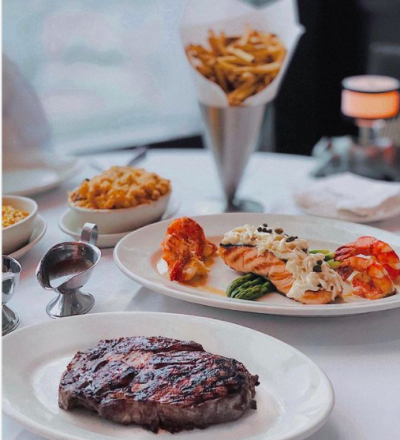 莫爾頓牛排館 Morton's the Steakhouse。(圖 / 取自ig@hirobork) 莫爾頓牛排館 Morton's the Steakhouse。(圖 / 取自ig@hirobork)