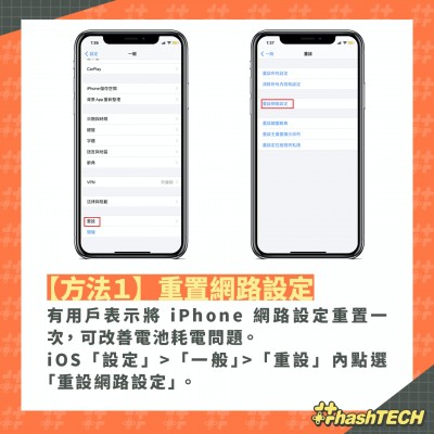 方法1. 重置網路設定。(圖 / 取自香港01) 方法1. 重置網路設定。(圖 / 取自香港01)