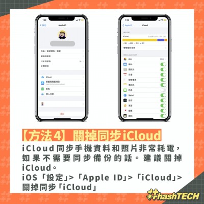 方法4. 關掉同步iCloud。（圖 / 取自香港01）