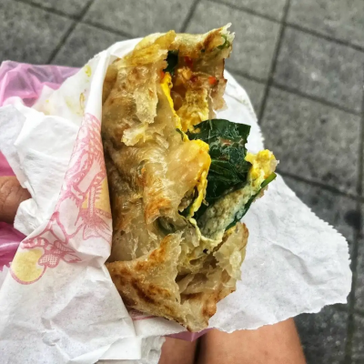 雄記蔥抓餅(圖/IG@tiffoodany提供) 雄記蔥抓餅(圖/IG@tiffoodany提供)