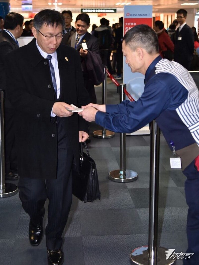 台北市長柯文哲24日啟程訪問日本(台北市政府) 台北市長柯文哲24日啟程訪問日本(台北市政府)