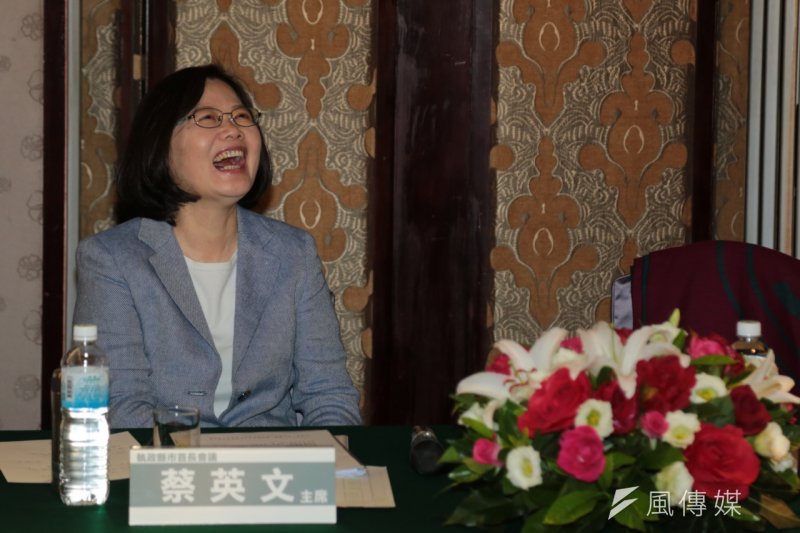 蔡英文主席民進黨第二次執政縣市首長會議。(余志偉攝)