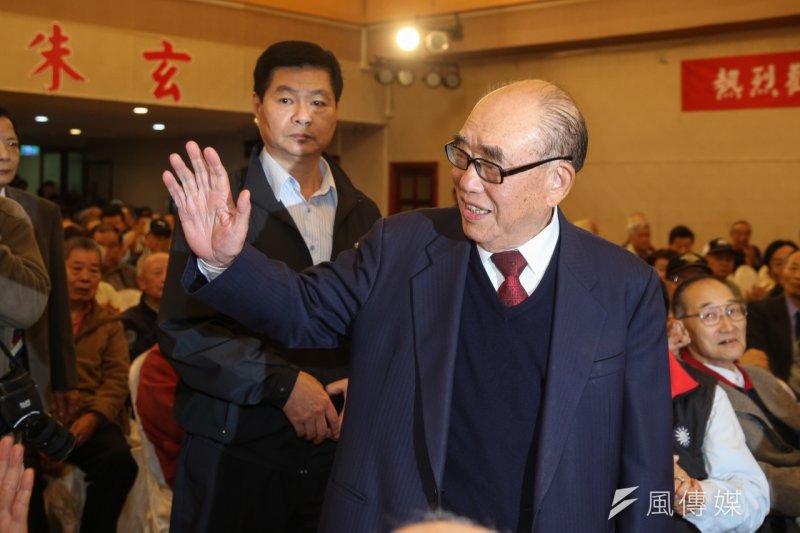 20151225-新同盟會「護憲救國」大會,郝柏村。(陳明仁攝) 20151225-新同盟會「護憲救國」大會,郝柏村。(陳明仁攝)
