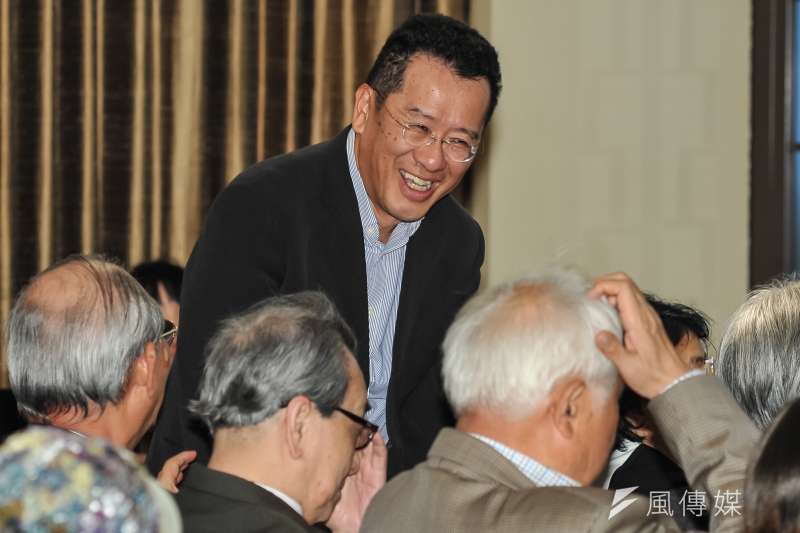 20170319-新台灣和平基金會「第二屆台灣歷史小說獎頒獎典禮」,黨產會主委顧立雄出席。(甘岱民攝)