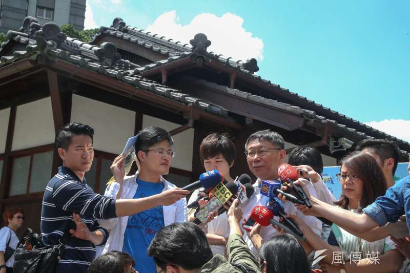 20170611臺北市長柯文哲出席紀州庵古蹟百周年慶系列活動「城南大事紀」.(陳明仁攝)