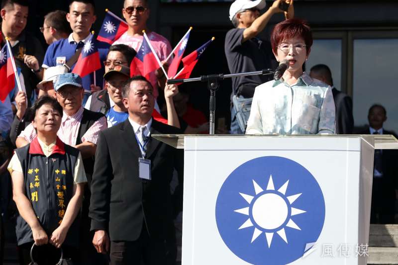 2017-10-10-「愛國旗愛國家」國慶大會於國父紀念館舉行,前國民黨主席洪秀柱出席。(蘇仲泓攝) 2017-10-10-「愛國旗愛國家」國慶大會於國父紀念館舉行,前國民黨主席洪秀柱出席。(蘇仲泓攝)