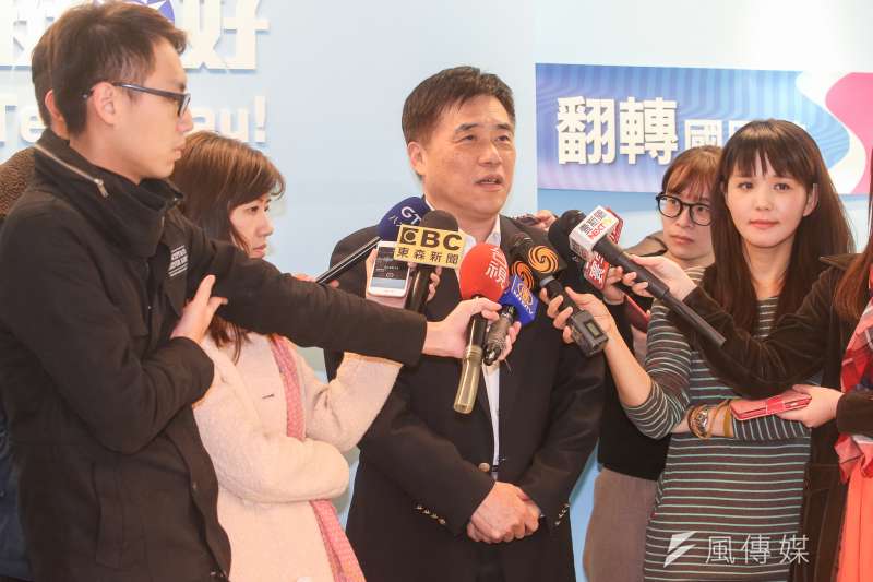 國民黨副主席郝龍斌談基隆市長選舉。(資料照片,陳明仁攝)