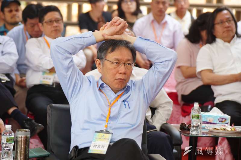 遭前副總統呂秀蓮指控有紅光,台北市長柯文哲今日回應。(資料照片,盧逸峰攝)