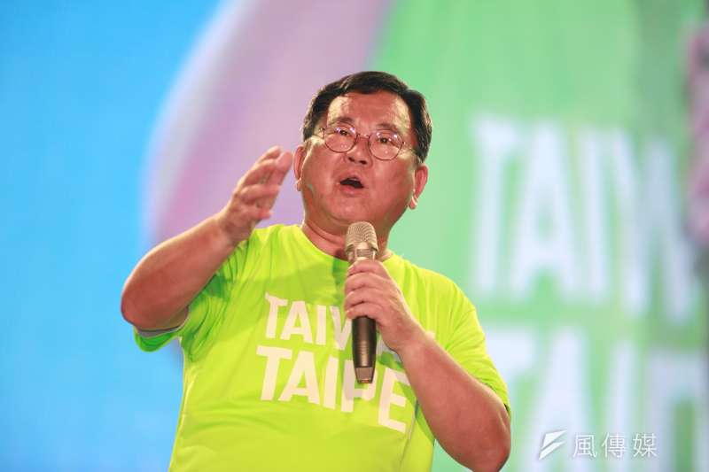 20180623-623民進黨台北市長參選人姚文智首場造勢晚會,立委陳明文站台助講,營造全黨團結力挺氛圍。(簡必丞攝) 20180623-623民進黨台北市長參選人姚文智首場造勢晚會,立委陳明文站台助講,營造全黨團結力挺氛圍。(簡必丞攝)