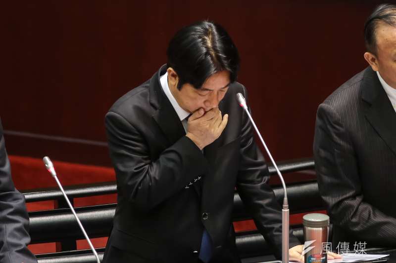 民進黨在九合一選舉中大敗,行政院長賴清德為負起政治責任,已向總統蔡英文口頭請辭。(資料照,顏麟宇攝)