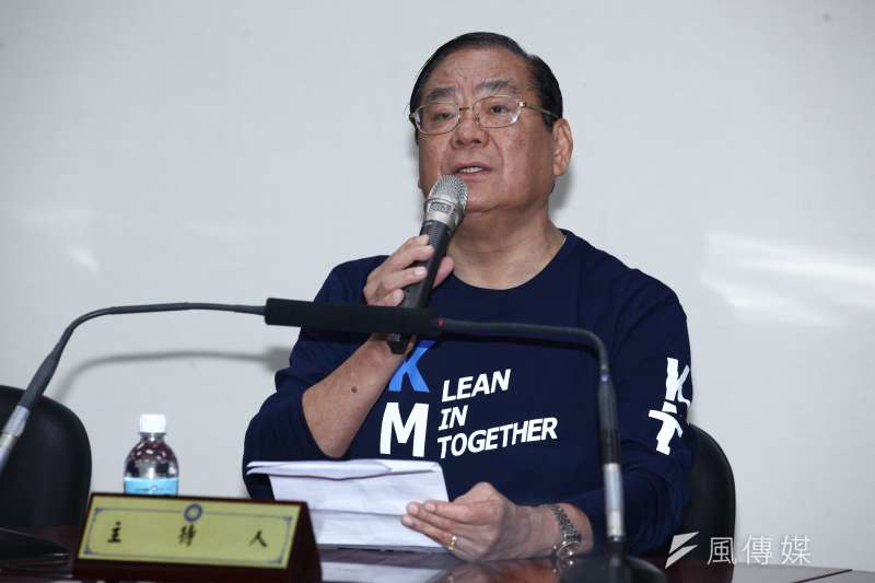 20181102-國民黨召開「反空汙、反核食、反深澳電廠公投說明及CF首播」記者會。圖為曾永權秘書長。(蔡親傑攝) 20181102-國民黨召開「反空汙、反核食、反深澳電廠公投說明及CF首播」記者會。圖為曾永權秘書長。(蔡親傑攝)