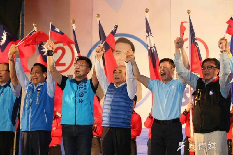 20181104_國民黨傍晚在新竹縣竹北市舉辦「桃竹竹苗大會師」,前立法院長王金平、立院總召江啟臣等藍營要角接連上台助講。林為洲。(新新聞柯承惠攝) 20181104_國民黨傍晚在新竹縣竹北市舉辦「桃竹竹苗大會師」,前立法院長王金平、立院總召江啟臣等藍營要角接連上台助講。林為洲。(新新聞柯承惠攝)