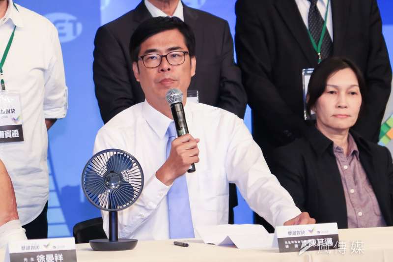 20181119-高雄市長候選人韓國瑜、陳其邁今(19)日參加辯論會。(簡必丞攝) 20181119-高雄市長候選人韓國瑜、陳其邁今(19)日參加辯論會。(簡必丞攝)