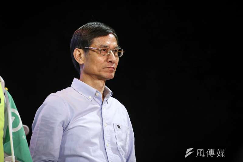 20181122-民進黨新北市長候選人蘇貞昌於新莊體育中心公園舉辦「金會做事之夜」造勢晚會,圖為行政院政務委員林萬億。(陳品佑攝) 20181122-民進黨新北市長候選人蘇貞昌於新莊體育中心公園舉辦「金會做事之夜」造勢晚會,圖為行政院政務委員林萬億。(陳品佑攝)