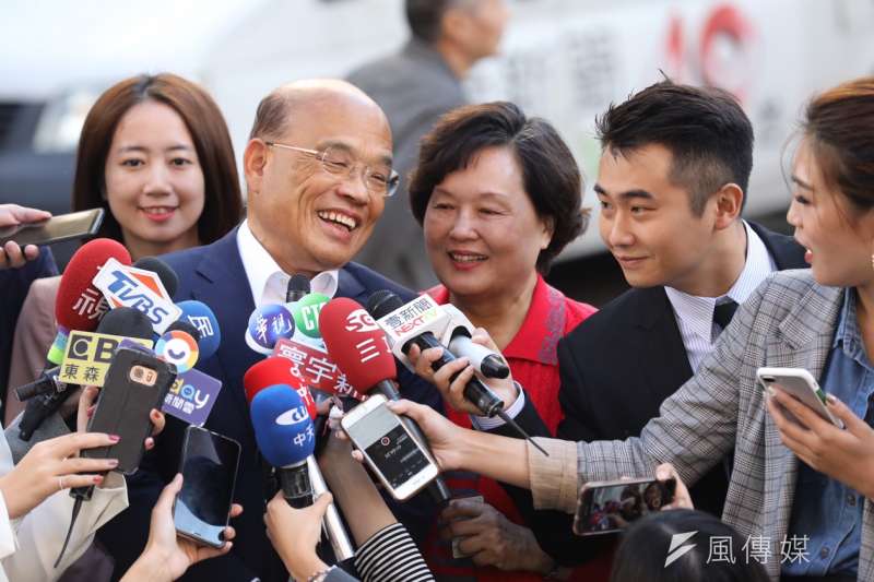 新北市長候選人蘇貞昌24日投票。(蘇貞昌辦公室提供).jpg 新北市長候選人蘇貞昌24日投票。(蘇貞昌辦公室提供).jpg