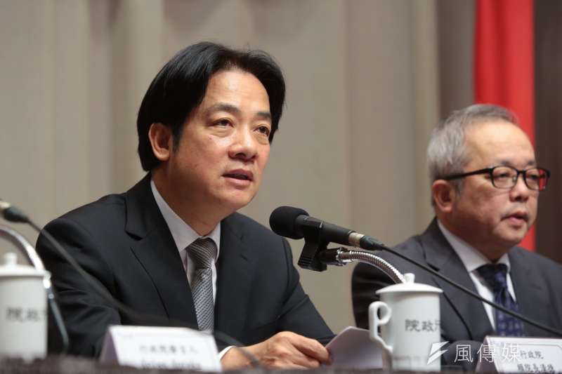 20181207-行政院長賴清德7日於行政院召開「選後檢討結果」記者會。(顏麟宇攝) 20181207-行政院長賴清德7日於行政院召開「選後檢討結果」記者會。(顏麟宇攝)