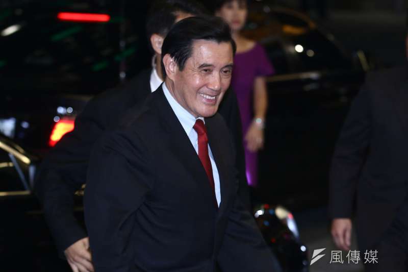 20181222-前總統馬英九出席連詠心歸寧宴。(蔡親傑攝) 20181222-前總統馬英九出席連詠心歸寧宴。(蔡親傑攝)