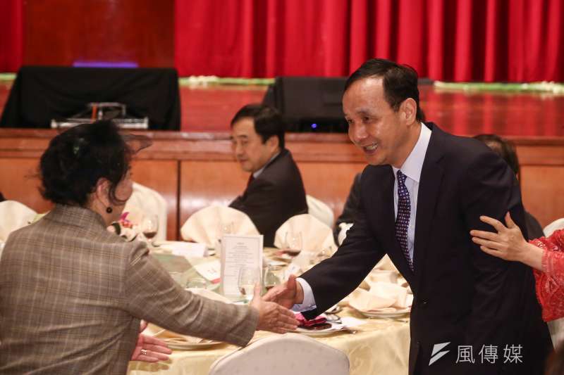 20190110-前新北市長朱立倫出席「內湖科技園區發展協會歲末聯歡豔紅之夜」活動。(陳品佑攝) 20190110-前新北市長朱立倫出席「內湖科技園區發展協會歲末聯歡豔紅之夜」活動。(陳品佑攝)