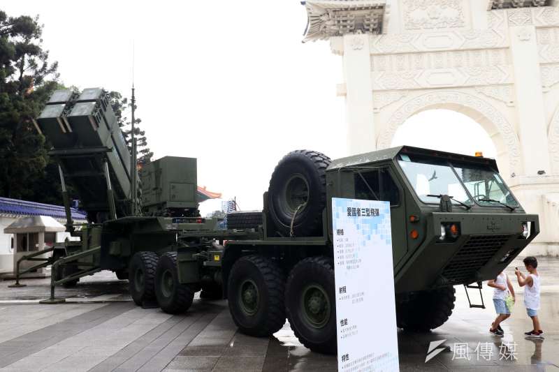 20190402_愛國者飛彈是台灣長程防空的重要武器,圖為愛國者飛彈發射車展示。(資料照,蘇仲泓攝) 20190402_愛國者飛彈是台灣長程防空的重要武器,圖為愛國者飛彈發射車展示。(資料照,蘇仲泓攝)