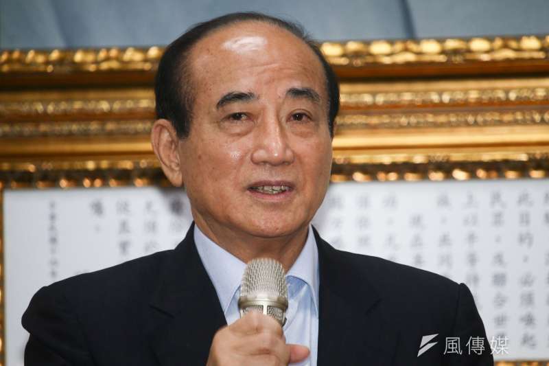 20190502-前立法院長王金平2日至國民黨黨部與主席吳敦義見面，並於會後發表談話。（蔡親傑攝）