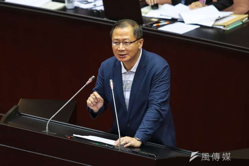 20190517-國民黨立委吳志揚17日於院會發言。(顏麟宇攝) 20190517-國民黨立委吳志揚17日於院會發言。(顏麟宇攝)
