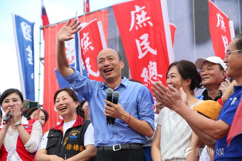 20190608-高雄市長韓國瑜8日出席花蓮「決戰2020，贏回台灣」造勢活動。（顏麟宇攝）