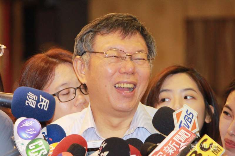 20190619-台北市長柯文哲19日上午前往中山區,參加里長座談會。(方炳超攝) 20190619-台北市長柯文哲19日上午前往中山區,參加里長座談會。(方炳超攝)