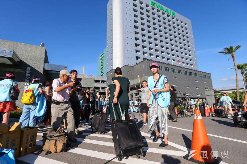 長榮空服員罷工超過5天。（資料照，顏麟宇攝）