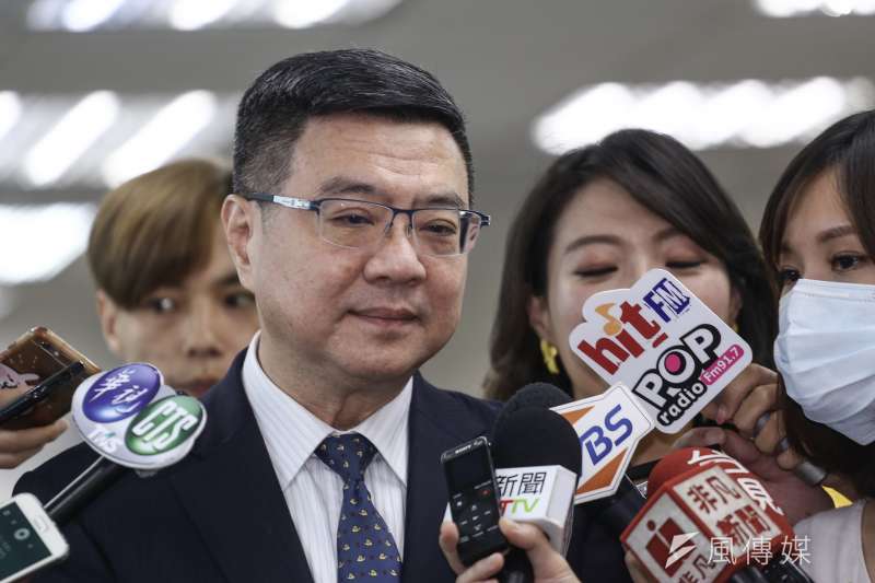 20190626-民進黨中常會,民進黨主席卓榮泰於會前簡單受訪。(陳品佑攝)