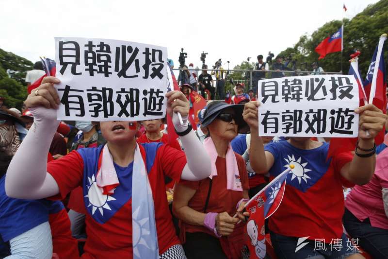 20190630-高雄市長韓國瑜30日在新竹縣政府廣場舉辦造勢活動。（新新聞郭晉瑋攝）