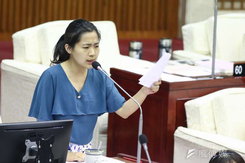 國民黨台北市議員徐巧芯上政論節目,為前總統馬英九出席韓國瑜造勢活動時遭噓下台一事、打抱不平。(資料照片,陳品佑攝)