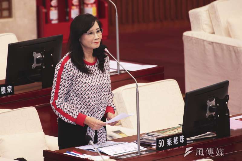 20191017-台北市議員秦慧珠17日至市議會進行質詢。(簡必丞攝) 20191017-台北市議員秦慧珠17日至市議會進行質詢。(簡必丞攝)