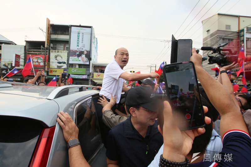 20191017-國民黨總統參選人韓國瑜日前正式展開傾聽之旅，17日前往屏東內埔鄉昌黎祠參拜。（新新聞林瑞慶攝）