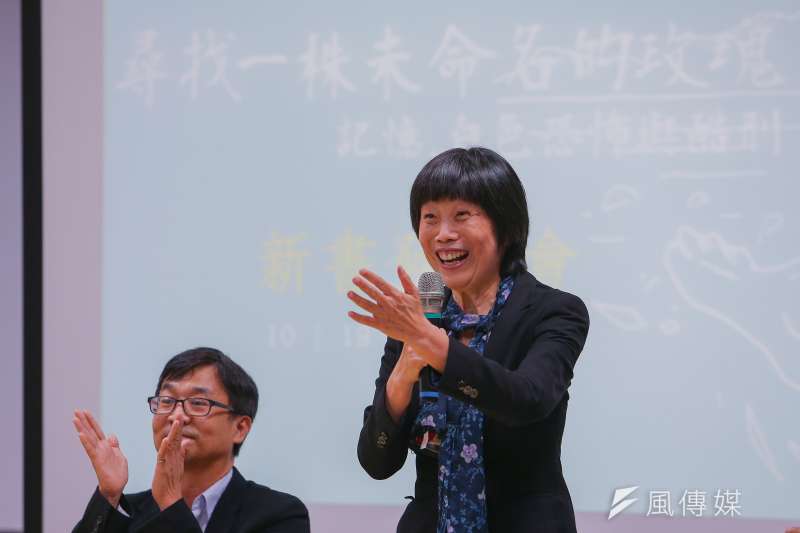 20191019-東吳大學張佛泉人權研究中心主任陳瑤華19日出席《尋找一株未命名的玫瑰-記憶、白色恐怖與酷刑》新書發表會。(顏麟宇攝) 20191019-東吳大學張佛泉人權研究中心主任陳瑤華19日出席《尋找一株未命名的玫瑰-記憶、白色恐怖與酷刑》新書發表會。(顏麟宇攝)