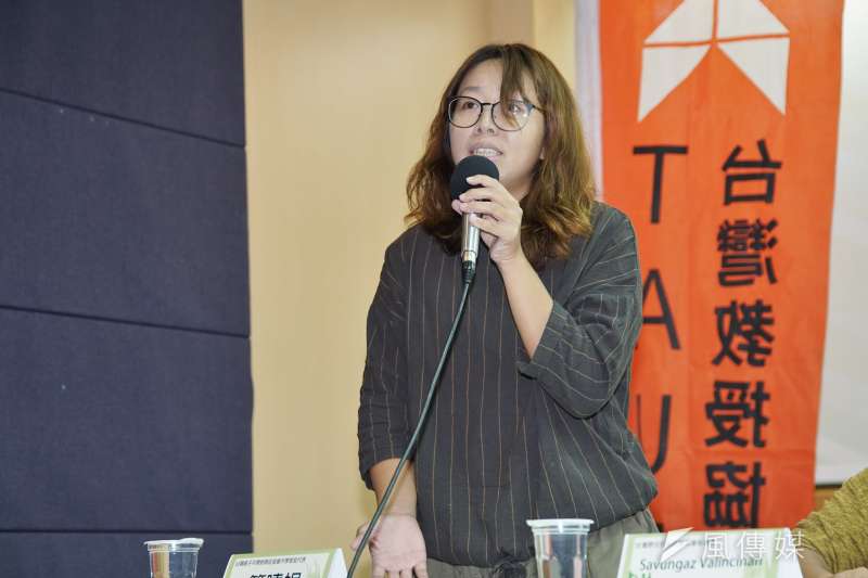 20191105-台灣教授協會於5日舉行「母語教育是人權立國的基本」記者會,親子共學教育代表簡曉娟發言。(盧逸峰攝) 20191105-台灣教授協會於5日舉行「母語教育是人權立國的基本」記者會,親子共學教育代表簡曉娟發言。(盧逸峰攝)