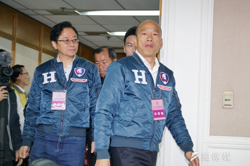 20191209-國民黨正副總統召集人韓國瑜、張善政9日出席選舉號次抽籤。(盧逸峰攝) 20191209-國民黨正副總統召集人韓國瑜、張善政9日出席選舉號次抽籤。(盧逸峰攝)