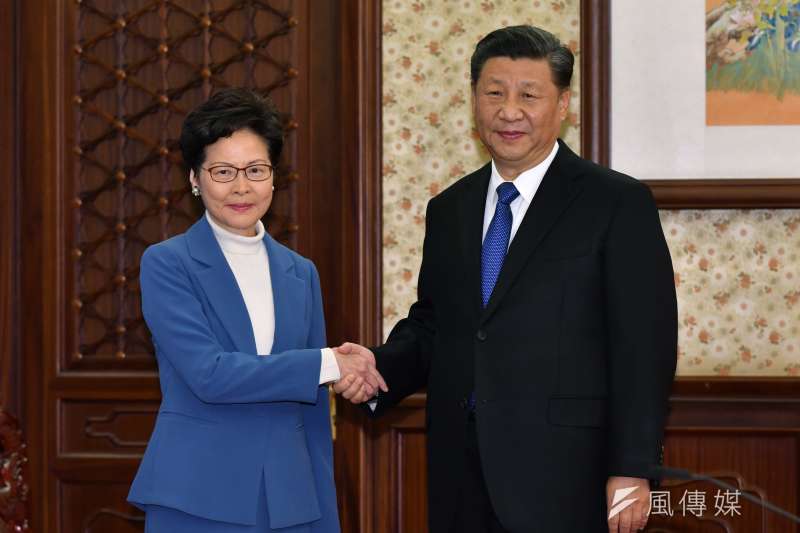 2019年12月,香港特首林鄭月娥晉見中國國家主席習近平(AP) 2019年12月,香港特首林鄭月娥晉見中國國家主席習近平(AP)